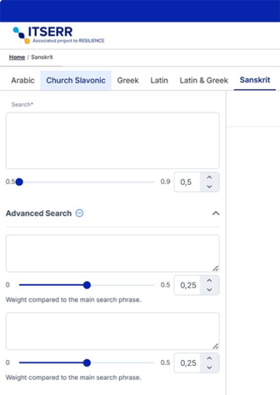 Added section in Advanced Search Added section in Advanced Search
